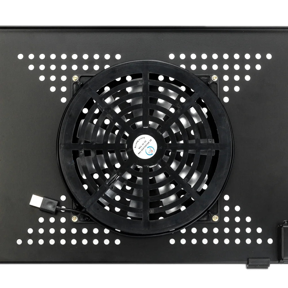 360° Adjustable Folding Laptop Notebook Desk + Cooling Fan Table Stand Bed Tray